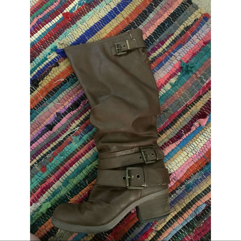 Carlos by Carlos Santana Brown Vegan Leather Boot